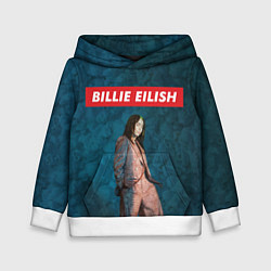 Толстовка-худи детская BILLIE EILISH, цвет: 3D-белый