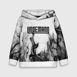 Толстовка-худи детская LINDEMANN: Black Fire, цвет: 3D-белый