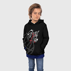 Толстовка-худи детская Stray Kids, цвет: 3D-синий — фото 2
