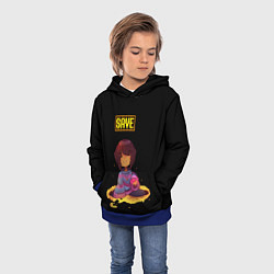 Толстовка-худи детская UNDERTALE FRISK, цвет: 3D-синий — фото 2