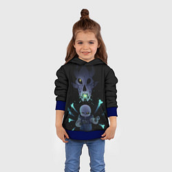 Толстовка-худи детская UNDERTALE, цвет: 3D-синий — фото 2