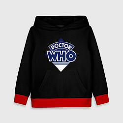Толстовка-худи детская Doctor Who, цвет: 3D-красный