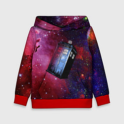Толстовка-худи детская Doctor Who, цвет: 3D-красный