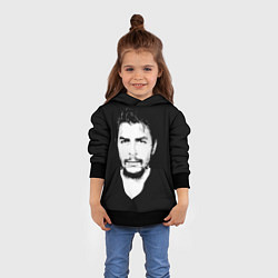 Толстовка-худи детская Че Гевара, цвет: 3D-черный — фото 2