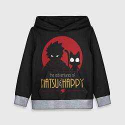 Толстовка-худи детская Хвост Феи Natsu i Happy, цвет: 3D-меланж