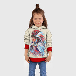 Толстовка-худи детская Princess Mononoke, цвет: 3D-красный — фото 2