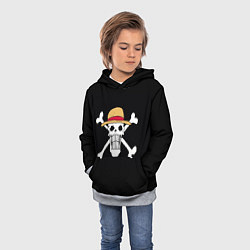 Толстовка-худи детская One Piece, цвет: 3D-меланж — фото 2