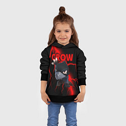 Толстовка-худи детская Brawl Stars CROW, цвет: 3D-черный — фото 2