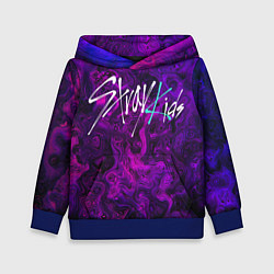 Толстовка-худи детская Stray Kids, цвет: 3D-синий
