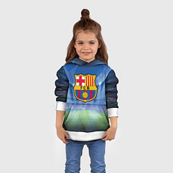 Толстовка-худи детская FC Barcelona, цвет: 3D-белый — фото 2