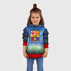 Толстовка-худи детская FC Barcelona, цвет: 3D-красный — фото 2