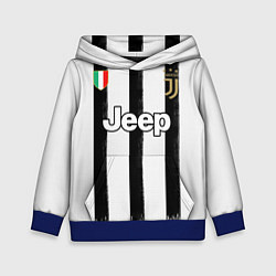 Толстовка-худи детская Juventus home 20-21, цвет: 3D-синий