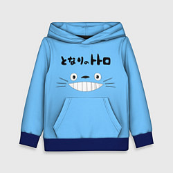 Толстовка-худи детская Totoro, цвет: 3D-синий