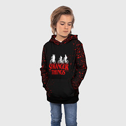 Толстовка-худи детская STRANGER THINGS, цвет: 3D-черный — фото 2