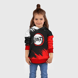 Толстовка-худи детская KIMETSU NO YAIBA, цвет: 3D-красный — фото 2