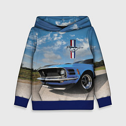 Толстовка-худи детская Mustang, цвет: 3D-синий
