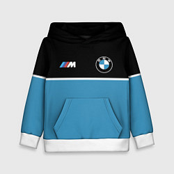 Толстовка-худи детская BMW БМВ, цвет: 3D-белый