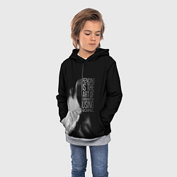 Толстовка-худи детская Fencing is the art, цвет: 3D-меланж — фото 2