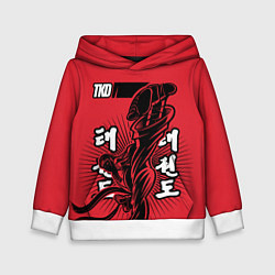 Толстовка-худи детская TKD, цвет: 3D-белый