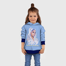Толстовка-худи детская Ariana Grande Ариана Гранде, цвет: 3D-синий — фото 2