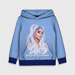 Толстовка-худи детская Ariana Grande Ариана Гранде, цвет: 3D-синий