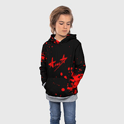 Толстовка-худи детская АлисА, цвет: 3D-меланж — фото 2