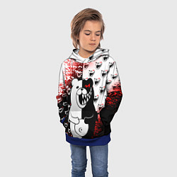 Толстовка-худи детская MONOKUMA, цвет: 3D-синий — фото 2