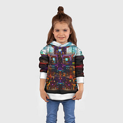 Толстовка-худи детская Terraria, цвет: 3D-белый — фото 2