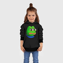 Толстовка-худи детская Frog, цвет: 3D-черный — фото 2