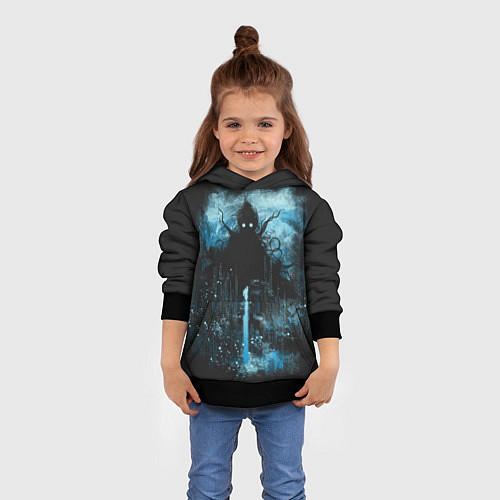 Детская толстовка Ктулху / 3D-Черный – фото 4