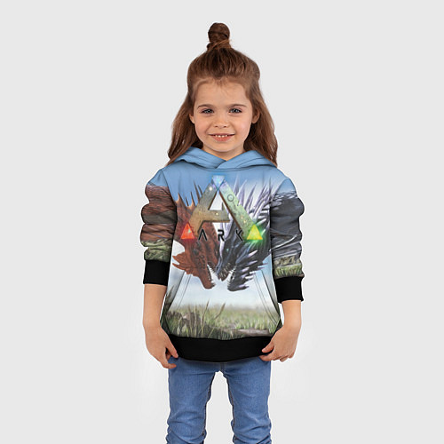 Детская толстовка Ark Survival Evolved / 3D-Черный – фото 4