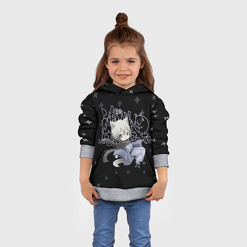 Детская толстовка ОЧЕНЬ ПРИЯТНО БОГ! / 3D-Меланж – фото 4