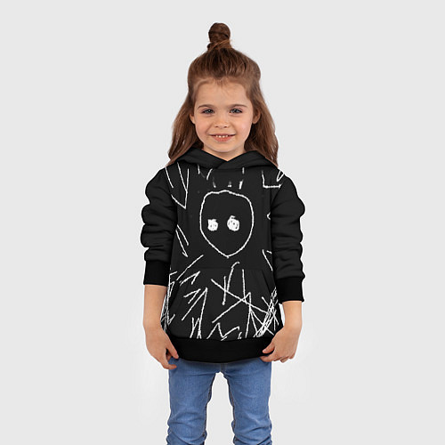 Детская толстовка Schizophrenia / 3D-Черный – фото 4