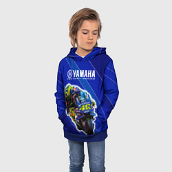 Толстовка-худи детская Valentino Rossi, цвет: 3D-синий — фото 2