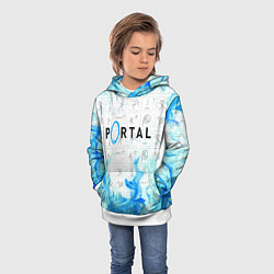 Толстовка-худи детская PORTAL, цвет: 3D-белый — фото 2