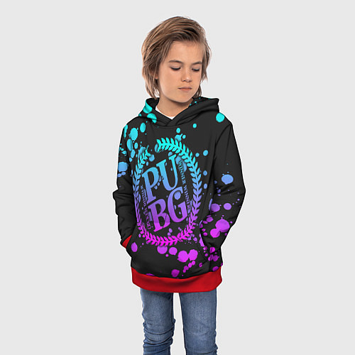 Детская толстовка PUBG / 3D-Красный – фото 3