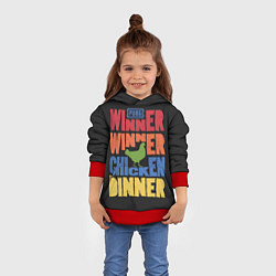 Толстовка-худи детская Winner Chicken Dinner, цвет: 3D-красный — фото 2