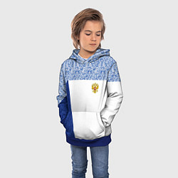 Толстовка-худи детская Форма России, цвет: 3D-синий — фото 2