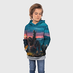 Толстовка-худи детская The Witcher, цвет: 3D-меланж — фото 2