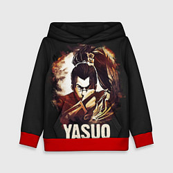 Толстовка-худи детская Yasuo, цвет: 3D-красный