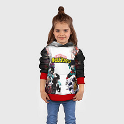 Толстовка-худи детская My Hero Academia противостояние, цвет: 3D-красный — фото 2