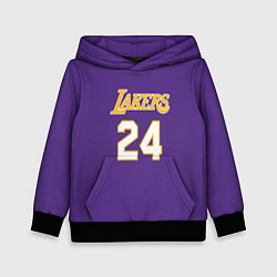 Толстовка-худи детская Los Angeles Lakers Kobe Brya, цвет: 3D-черный