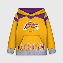 Толстовка-худи детская Los Angeles Lakers, цвет: 3D-меланж