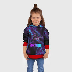 Толстовка-худи детская FORTNITE RAVEN, цвет: 3D-красный — фото 2