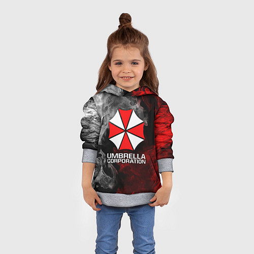 Детская толстовка UMBRELLA CORP / 3D-Меланж – фото 4