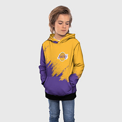 Толстовка-худи детская LA LAKERS, цвет: 3D-черный — фото 2