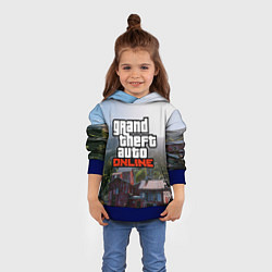Толстовка-худи детская GTA Online, цвет: 3D-синий — фото 2