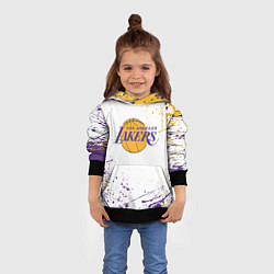 Толстовка-худи детская LA LAKERS, цвет: 3D-черный — фото 2