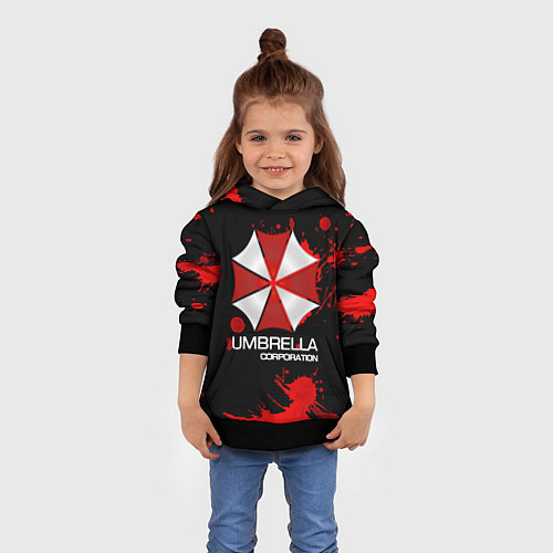 Детская толстовка UMBRELLA CORP / 3D-Черный – фото 4