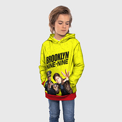 Толстовка-худи детская Brooklyn Nine-Nine, цвет: 3D-красный — фото 2